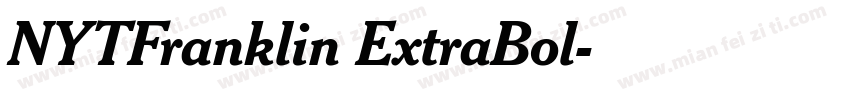 NYTFranklin ExtraBol字体转换